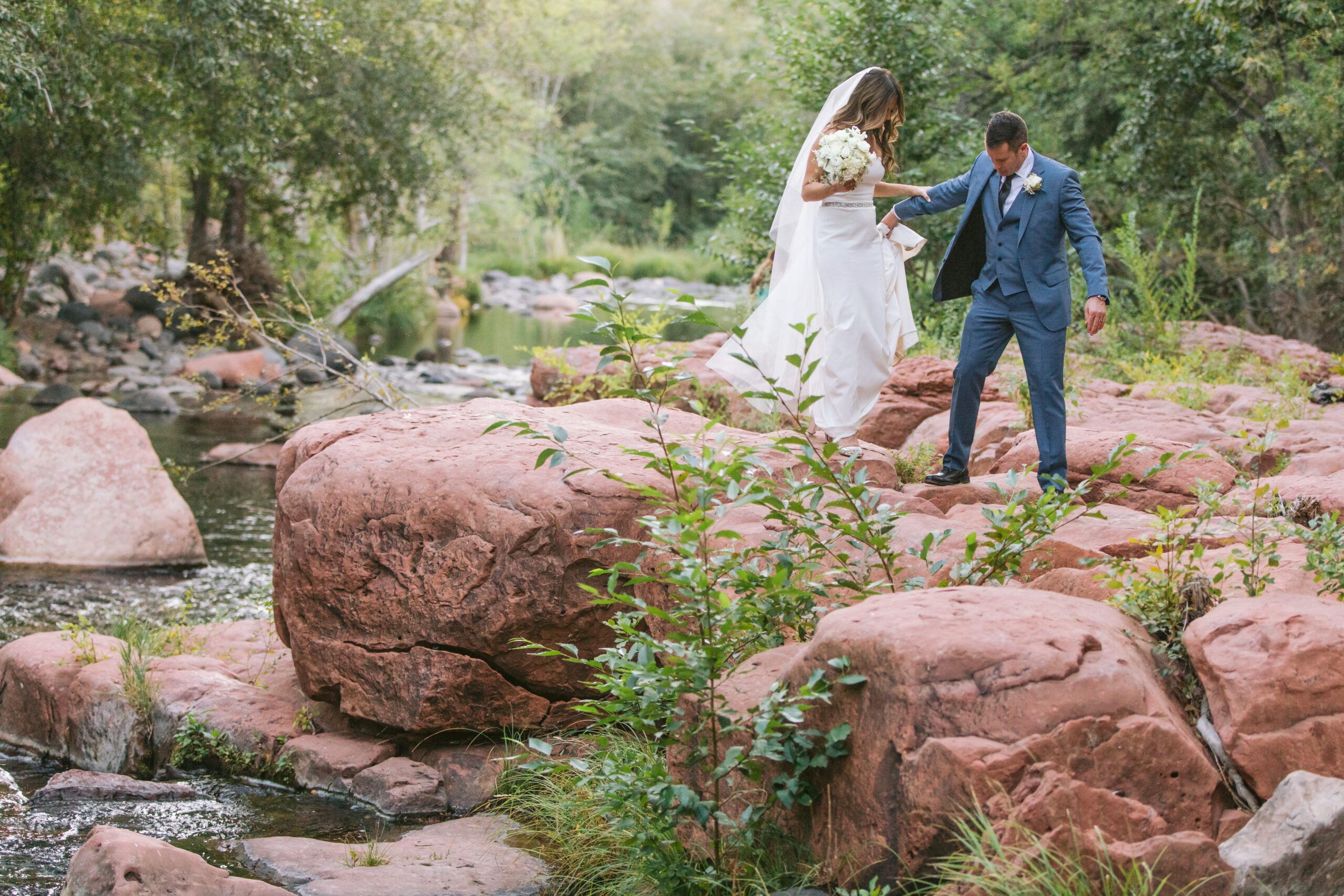 Elopement photography at L'Auberge